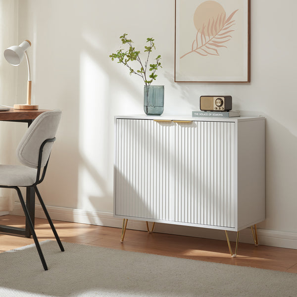 Credenza Multiuso Trondi Mobile Contenitore a 2 Ante 75 x 80 x 40 cm [en.casa]