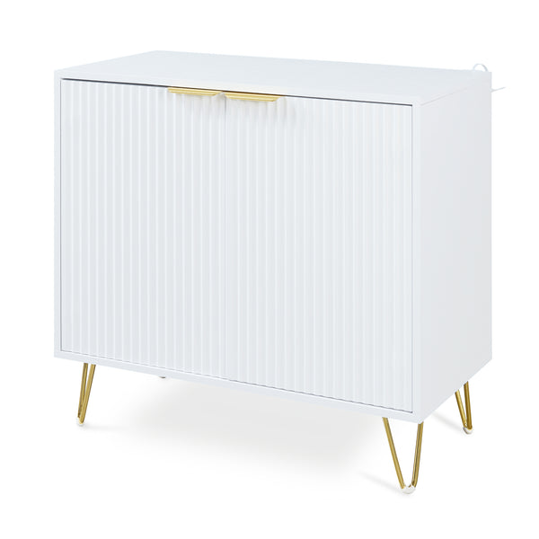 Credenza Multiuso Trondi Mobile Contenitore a 2 Ante 75 x 80 x 40 cm [en.casa]