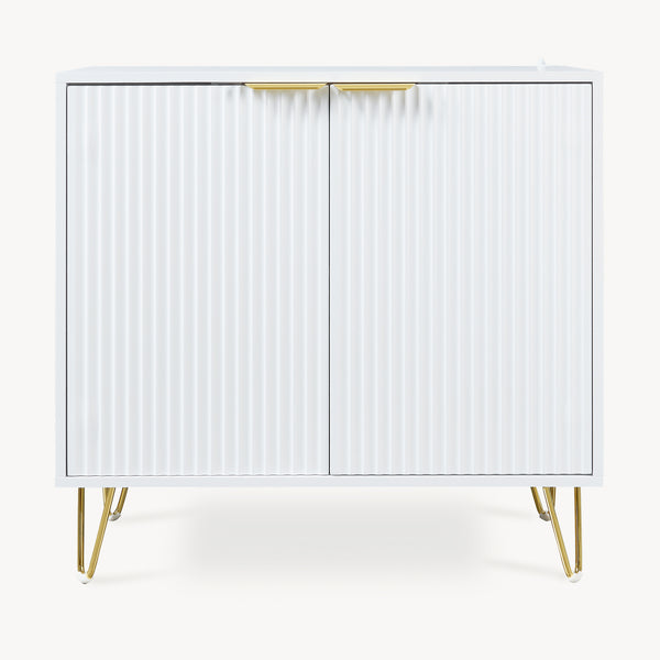 Credenza Multiuso Trondi Mobile Contenitore a 2 Ante 75 x 80 x 40 cm [en.casa]