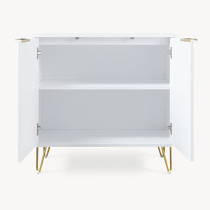 Credenza Multiuso Trondi Mobile Contenitore a 2 Ante 75 x 80 x 40 cm [en.casa]