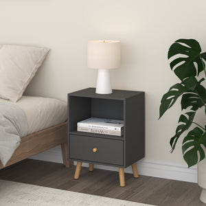 Comodino Sundsvall con Cassetto [en.casa]