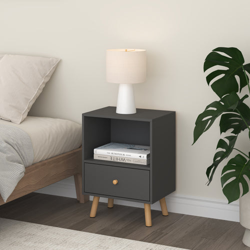 Comodino Sundsvall con Cassetto [en.casa]