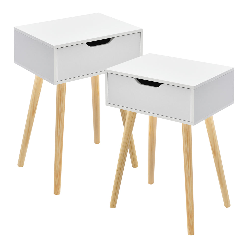 Set Östersund di 2 Comodini con Cassetto [en.casa]