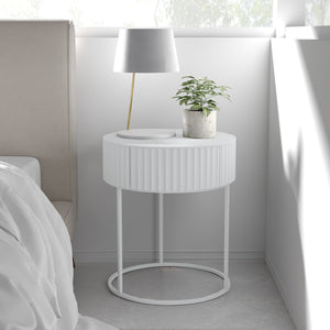 Tavolino laterale Rill con cassetto [en.casa]