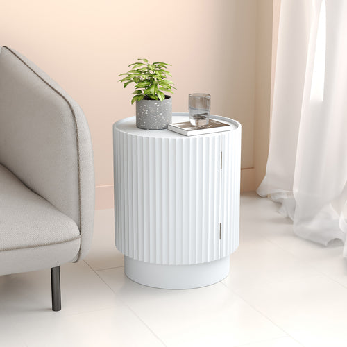 Tavolino laterale Rill con porta [en.casa]