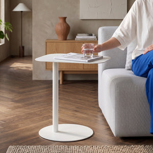 Tavolino Laterale Nastätten in Metallo - [en.casa]