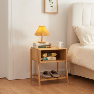 Comodino Håbo 50x45x36 cm bambù [en.casa] - premiumXL