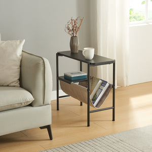 Beistelltisch Samnanger 60x28x53cm Schwarz [en.casa] - premiumXL