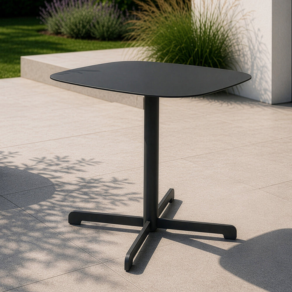 Tavolino da Giardino Foggia in Acciaio 43 x 40 x 40 cm - Grigio Antracite casa.pro