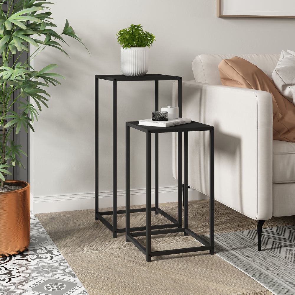 Tavolino Åseral set da 2 - forma a colonna in diversi colori [en.casa] - premiumXL