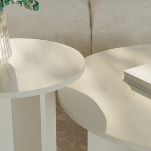 Set di 2 tavolini laterali Verummetka [en.casa]