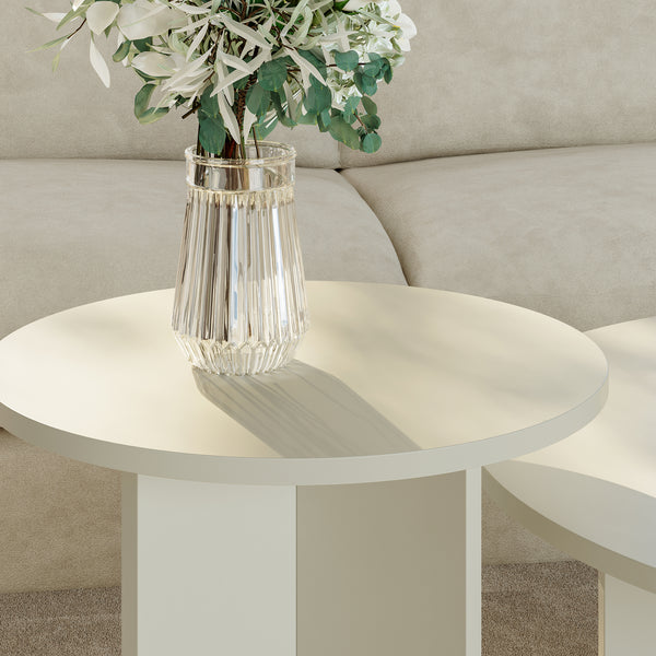 Set di 2 tavolini laterali Verummetka [en.casa]