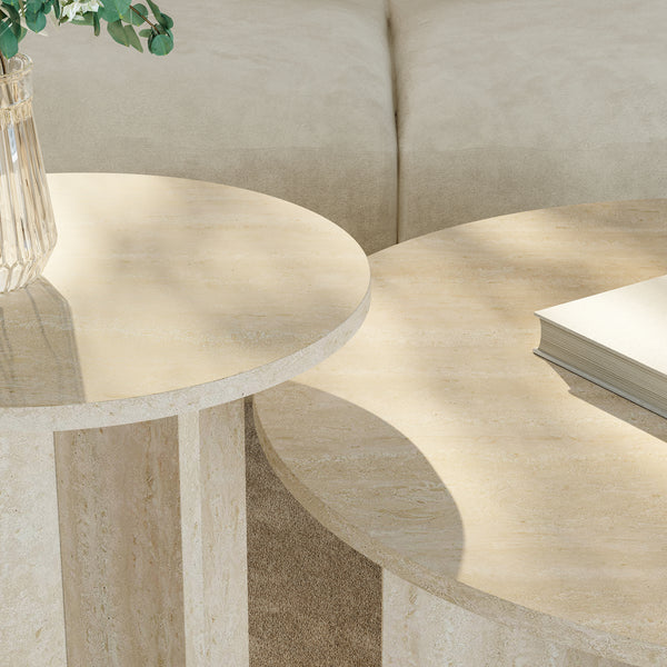 Set di 2 tavolini laterali Verummetka [en.casa]