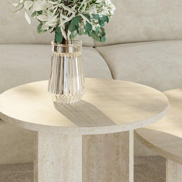 Set di 2 tavolini laterali Verummetka [en.casa]