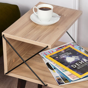 Tavolino laterale Bergen 50x40x55cm in vari colori [en.casa]