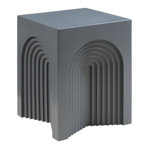 Tavolino Cubo Elverumn con Design Arcuato [en.casa]