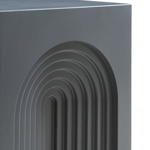 Tavolino Cubo Elverumn con Design Arcuato [en.casa]
