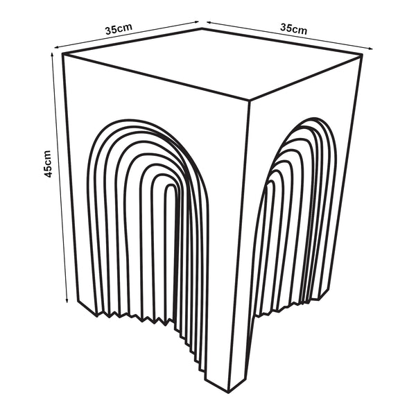 Tavolino laterale Elverumn [en.casa]