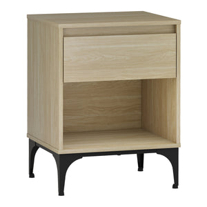 Tavolino Laterale Kistiandi Comodino con Cassetto 62 x 46 x 40 cm [en.casa]