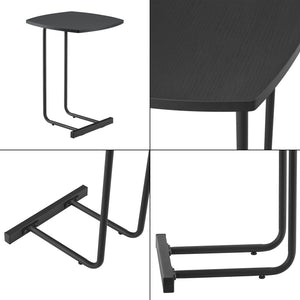 Tavolino Basso Laterale 'Kjellerup' con Piano Quadrato - Vari Colori [en.casa] 