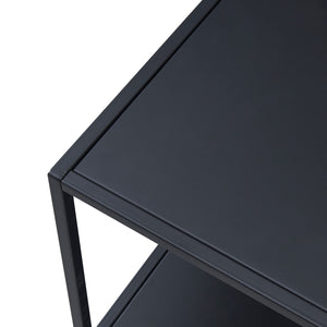 Tavolino Basso Kumlinge in Acciaio con Ripiani Quadrati - Vari Modelli [en.casa] 