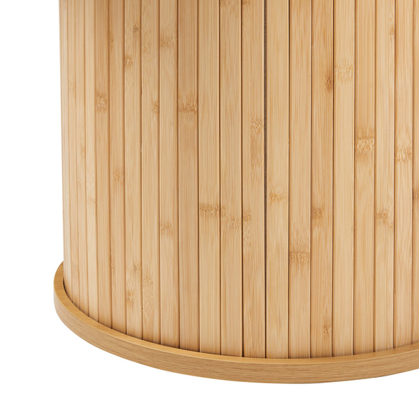 Tavolino laterale Ledepid Natur [en.casa]