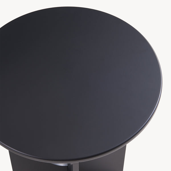 Tavolino Laterale Podeldsvin con Piano Rotondo 49 x Ø40 cm [en.casa]