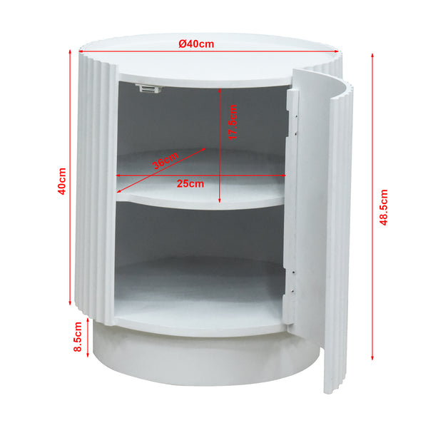 Tavolino laterale Rill con porta [en.casa]