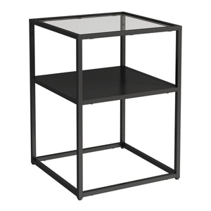 Tavolino da Divano Solund Piano Tavolo in Vetro 55 x 40 x 40 cm Acciaio - Vari Colori [en.casa] 