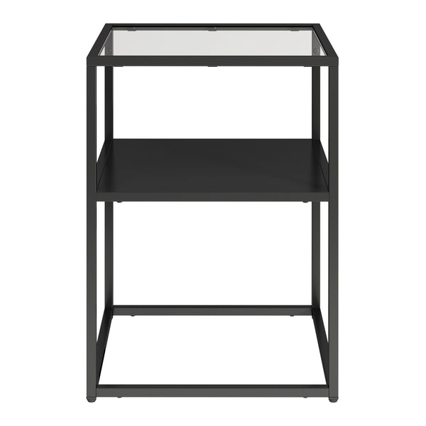 Tavolino da Divano Solund Piano Tavolo in Vetro 55 x 40 x 40 cm Acciaio - Vari Colori [en.casa] 
