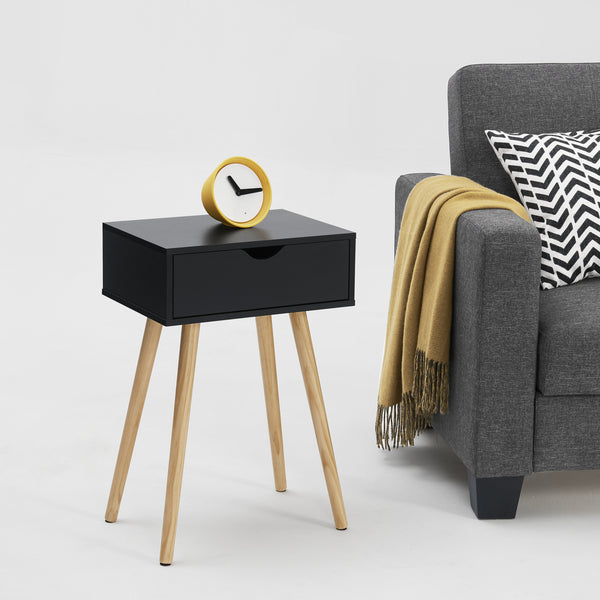 Comodino Tavolino Laterale Sörby con Cassetto [en.casa]