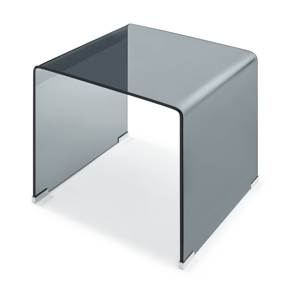 Tavolino da Salotto Varlofrek in Vetro 50 x 50 x 50 cm [en.casa]