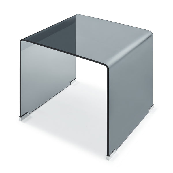Tavolino da Salotto Varlofrek in Vetro 50 x 50 x 50 cm [en.casa]