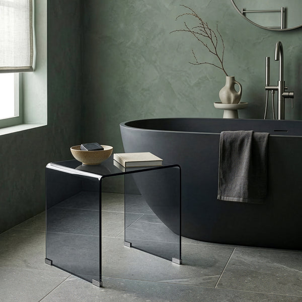 Tavolino da Salotto Varlofrek in Vetro 50 x 50 x 50 cm [en.casa]