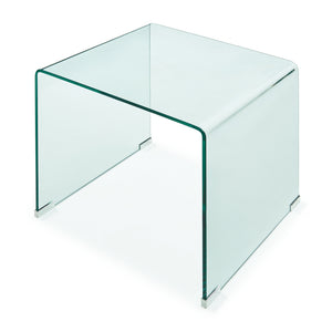 Tavolino da Salotto Varlofrek in Vetro 50 x 50 x 50 cm [en.casa]
