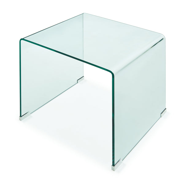 Tavolino da Salotto Varlofrek in Vetro 50 x 50 x 50 cm [en.casa]