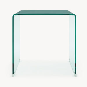 Tavolino da Salotto Varlofrek in Vetro 50 x 50 x 50 cm [en.casa]