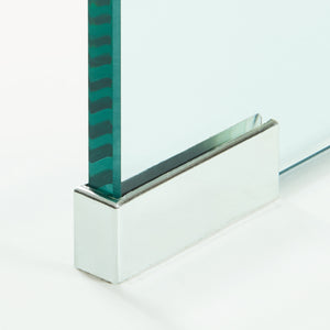 Tavolino da Salotto Varlofrek in Vetro 50 x 50 x 50 cm [en.casa]