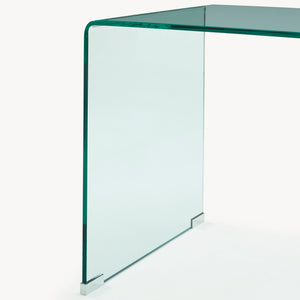 Tavolino da Salotto Varlofrek in Vetro 50 x 50 x 50 cm [en.casa]