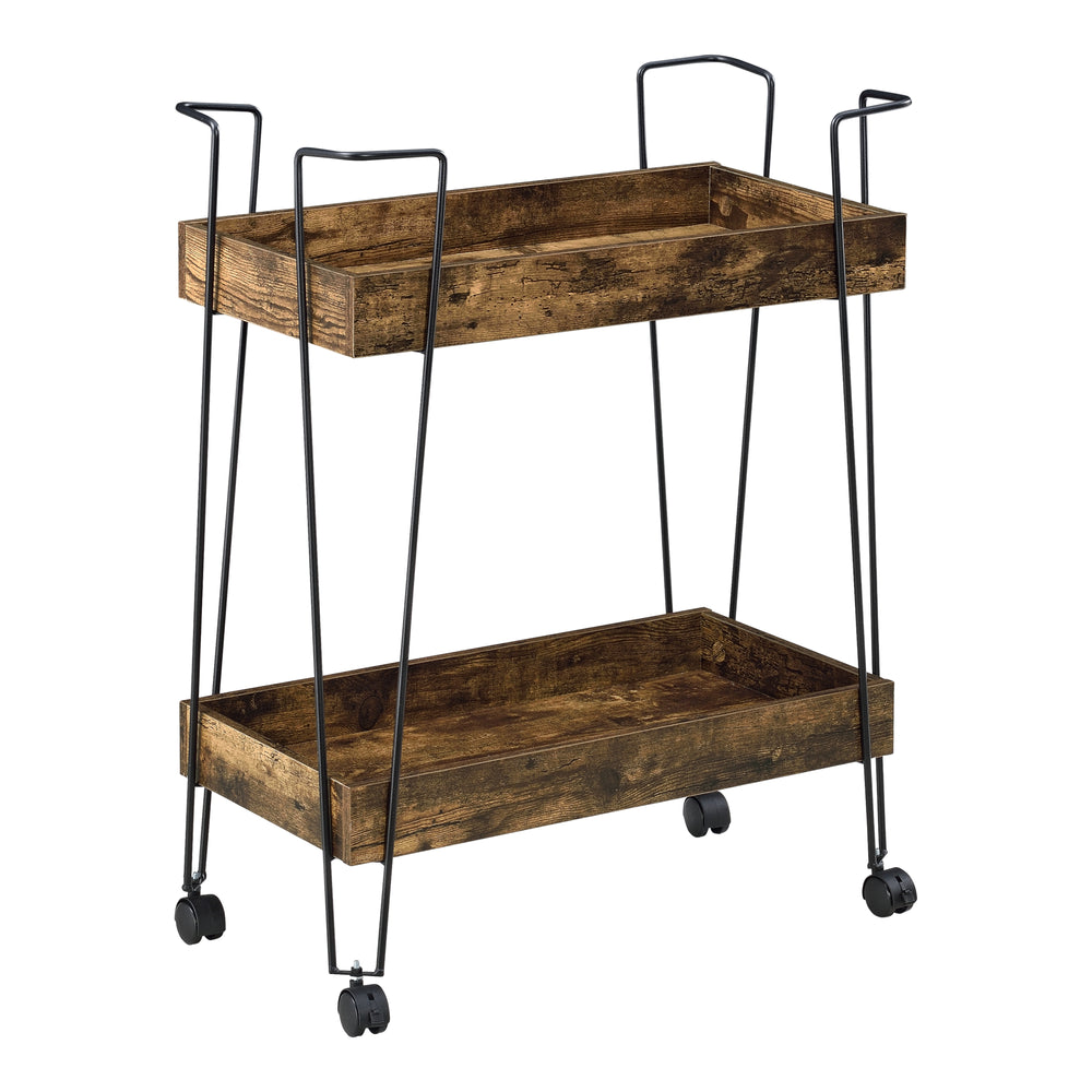 Carrello da servizio Vaxholm 78x62x32cm Tonalità legno scuro en.casa