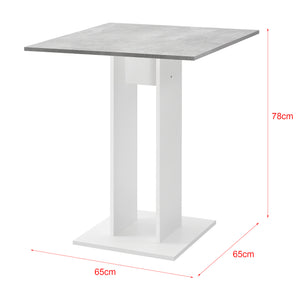 Tavolo Quadrato Lindesnes da Cucina Pranzo Bar 65 x 65 x 78 cm [en.casa]