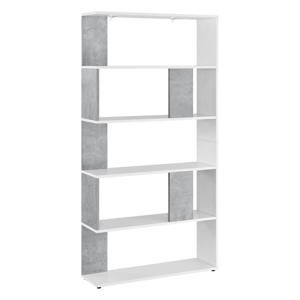 Libreria Aneby 159x80x24cm con 5 ripiani diverse colorazioni [en.casa]