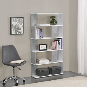 Libreria Aneby 159x80x24cm con 5 ripiani diverse colorazioni [en.casa]