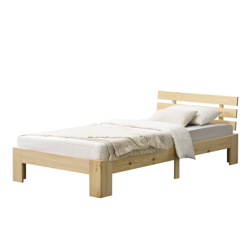 Letto in legno Nivala con testiera, vari colori e dimensioni en.casa - premiumXL