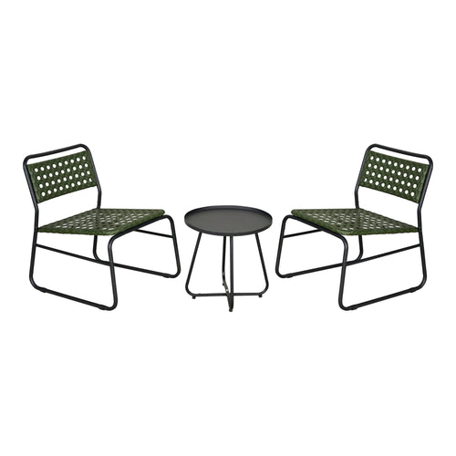 Set bistro Brienza 3 pz. Polyrattan [casa.pro]