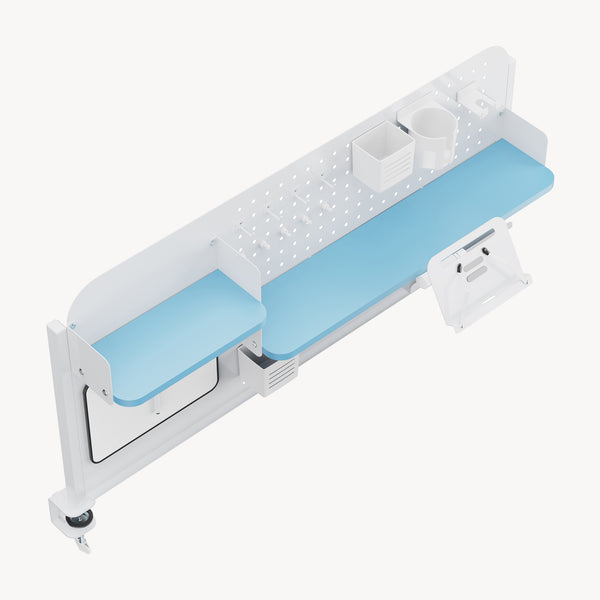 Organizer da scrivania da agganciare Sauda 114x68 cm acciaio [en.casa]