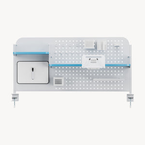 Organizer da scrivania da agganciare Sauda 114x68 cm acciaio [en.casa]