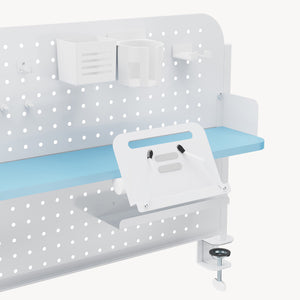 Organizer da scrivania da agganciare Sauda 114x68 cm acciaio [en.casa]