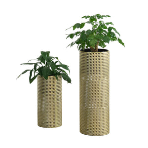 Portafiori Lüttich set da 2 nero/oro en.casa - premiumXL