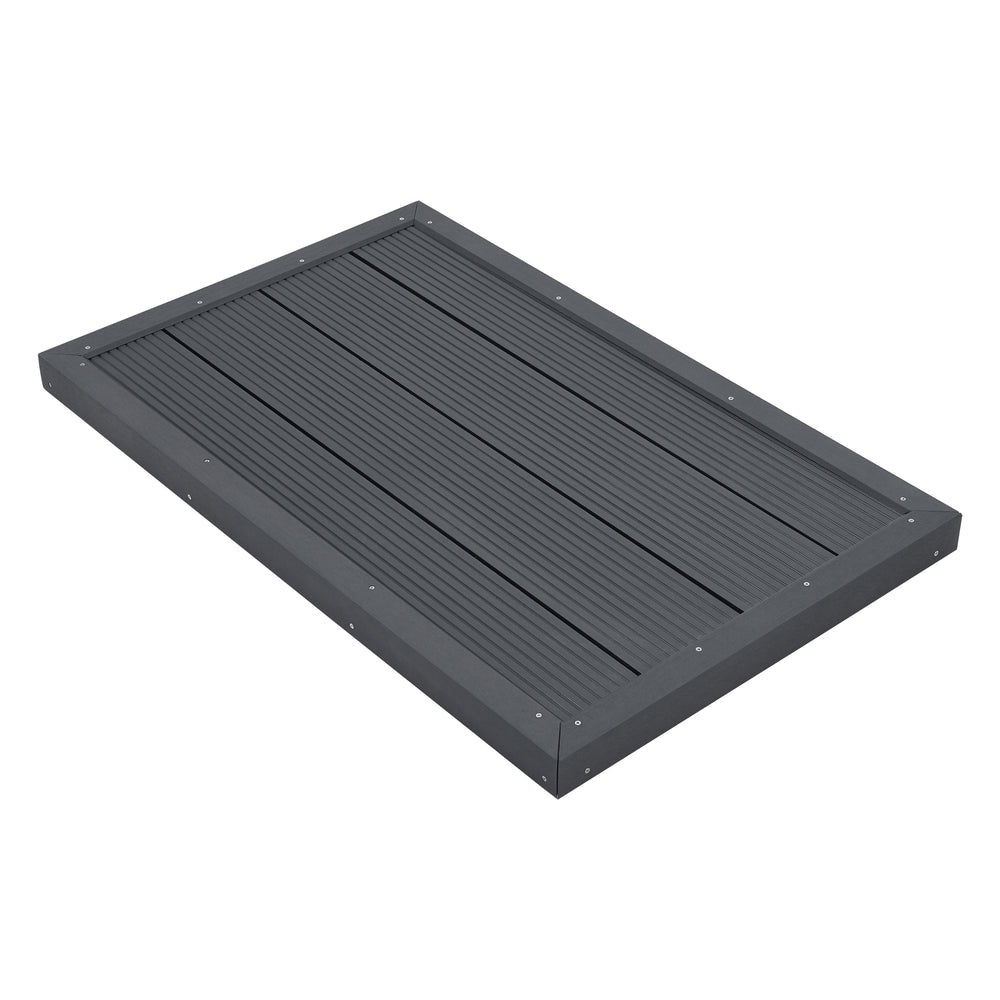 Piastra di base WPC Nürtingen per doccia solare 101x63x5,5cm [en.casa] - premiumXL